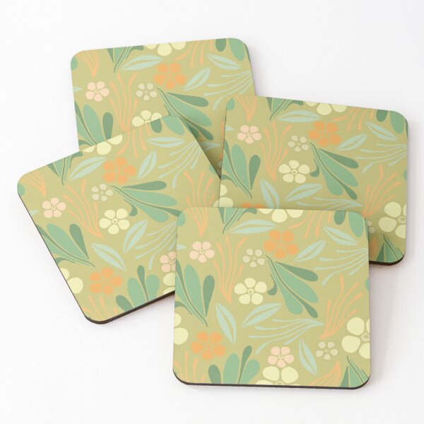 Aperçu de l'œuvre Printemps vintage vert clair créée et vendue par ChallaDesign.