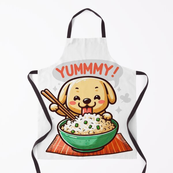 Item preview, Yummy Dog Eat Rice With Chopstick designed and sold by SimpleP.