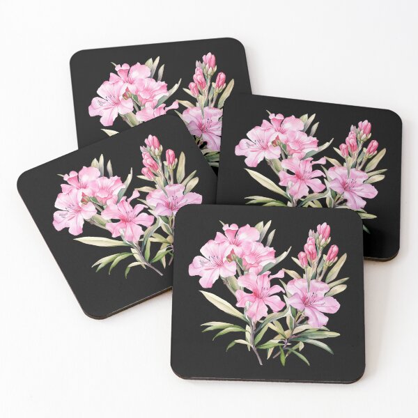 Item preview, Oleander blossom, Oleander, flowers, floral art, watercolor illustration of nerium oleander, poisonous plant, wild oleander designed and sold by Dahlann.