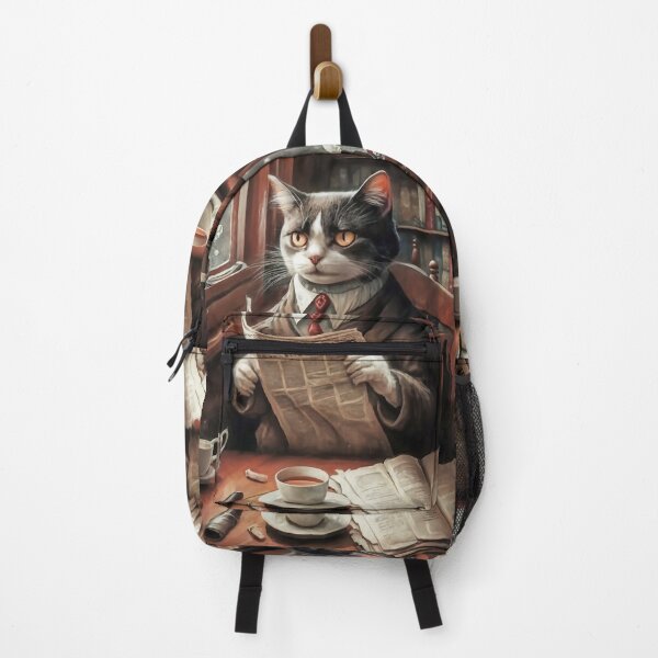 Item preview, Cat reads the newspaper designed and sold by M-Y-A-R-T-.