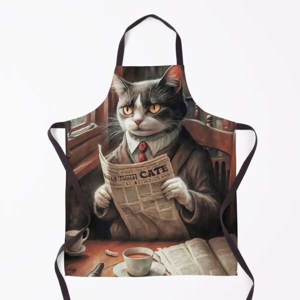 Item preview, Cat reads the newspaper designed and sold by M-Y-A-R-T-.