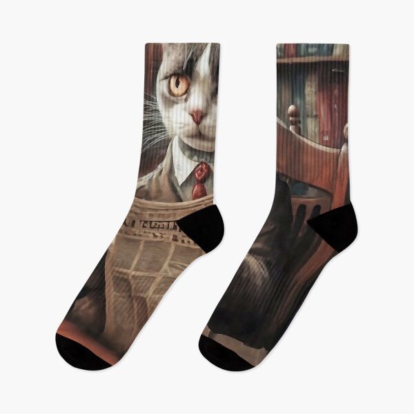 Item preview, Cat reads the newspaper designed and sold by M-Y-A-R-T-.