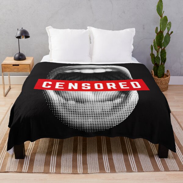 Item preview, Censored - meaningful design with a mouth and the Censored symbol designed and sold by CorvusLunaArt.