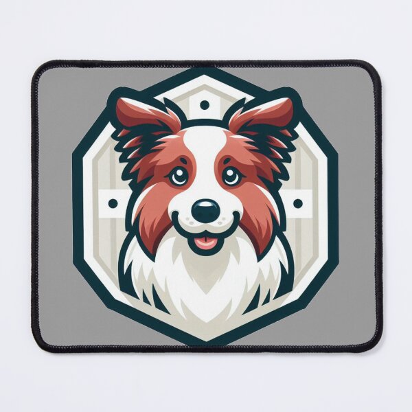 Item preview, Border Collie Red And White Herding Dog Cartoon Smile designed and sold by CoffeeIsATrip.