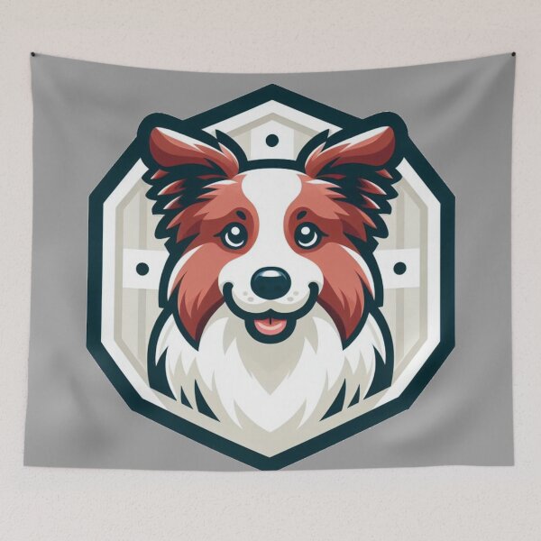 Item preview, Border Collie Red And White Herding Dog Cartoon Smile designed and sold by CoffeeIsATrip.