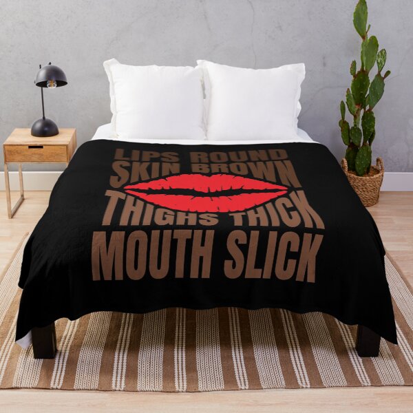 Item preview, LIPS ROUND SKIN BROWN THIGHS THICK MOUTH SLICK - MELANIN designed and sold by tatajef14.
