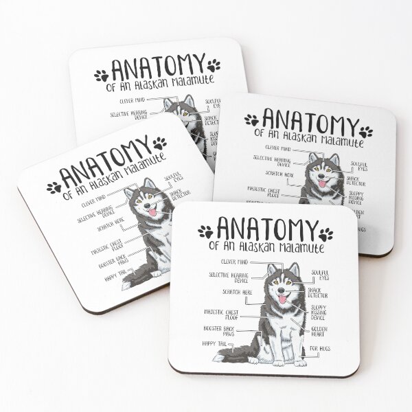 Item preview, Funny Alaskan Malamute Anatomy Dog Owner Dog Lover designed and sold by lanynx design.