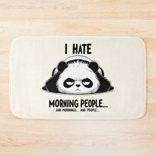 Item preview, Grumpy Panda Morning Humor - Anti-Morning People Design designed and sold by RuyaFab.