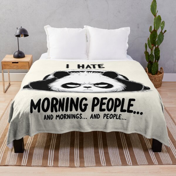 Item preview, Grumpy Panda Morning Humor - Anti-Morning People Design designed and sold by RuyaFab.