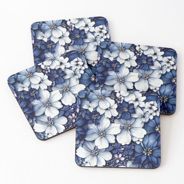 Item preview, Blue Floral Pattern designed and sold by MindWell.