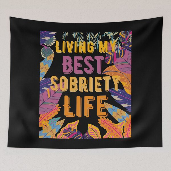 Item preview, Living my best sobriety life, colourful tropical plants designed and sold by BritishDelights.