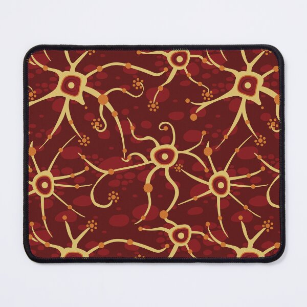 Item preview, neural network - pattern red and yellow designed and sold by colorofmagic.