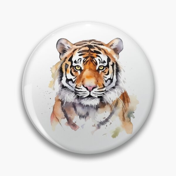 Item preview, Tiger Head Watercolor Colorful Art designed and sold by MeritShop.