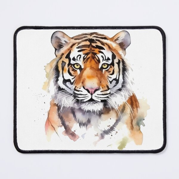 Item preview, Tiger Head Watercolor Colorful Art designed and sold by MeritShop.