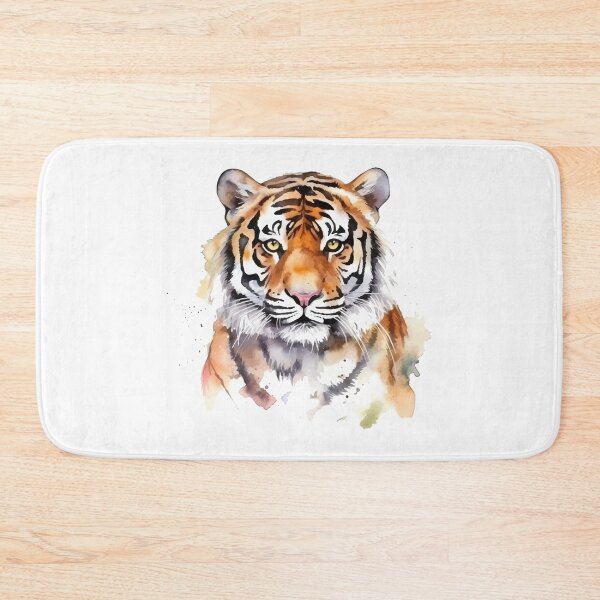 Item preview, Tiger Head Watercolor Colorful Art designed and sold by MeritShop.