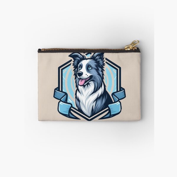 Item preview, Border Collie Blue Merle Herding Dog Cartoon Illustration designed and sold by CoffeeIsATrip.