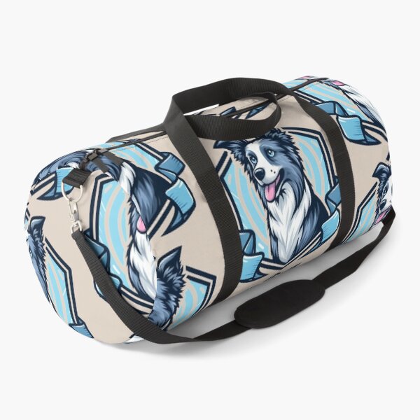 Item preview, Border Collie Blue Merle Herding Dog Cartoon Illustration designed and sold by CoffeeIsATrip.