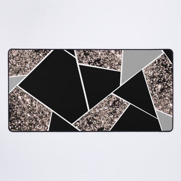 Item preview, Rose Gold Geometric Glam #1 (Photo of Glitter Only - Not Reflective) designed and sold by Anita's & Bella's Art.