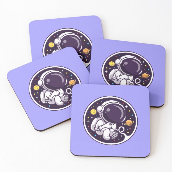 Item preview, AstroExplorer Emblem: Cute Astronaut in Space Logo designed and sold by hjian8219.