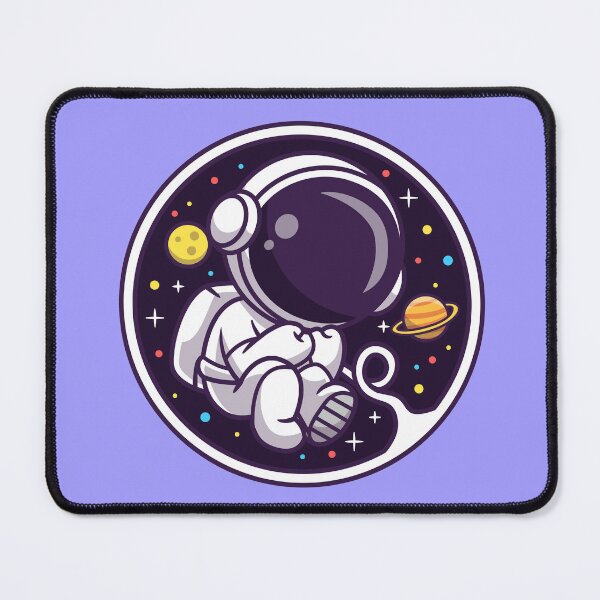 Item preview, AstroExplorer Emblem: Cute Astronaut in Space Logo designed and sold by hjian8219.