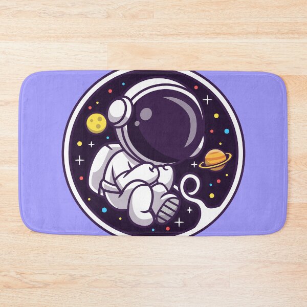 Item preview, AstroExplorer Emblem: Cute Astronaut in Space Logo designed and sold by hjian8219.