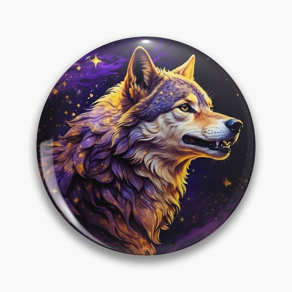Artikelvorschau, Magische Wolfsillustration entworfen und verkauft von PolygonPinnacle.