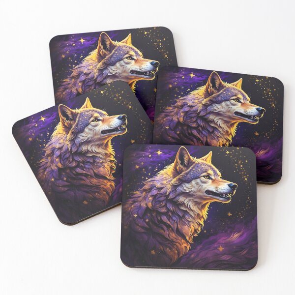 Item preview, Magical Wolf Illustration designed and sold by PolygonPinnacle.