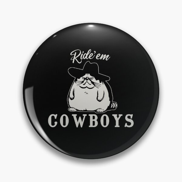 Item preview, Ride'em Cowboys | Funny Obese Cowboy Cat Meme | rodeo prize ideas | Roughneck bull riding gifts designed and sold by themichetti.