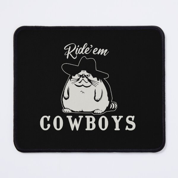 Item preview, Ride'em Cowboys | Funny Obese Cowboy Cat Meme | rodeo prize ideas | Roughneck bull riding gifts designed and sold by themichetti.