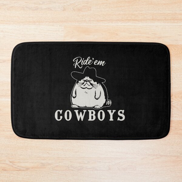 Item preview, Ride'em Cowboys | Funny Obese Cowboy Cat Meme | rodeo prize ideas | Roughneck bull riding gifts designed and sold by themichetti.
