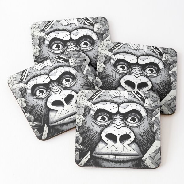 Item preview, Grafitti Inspiration Gorilla graffiti geometry designed and sold by Toms Tee.