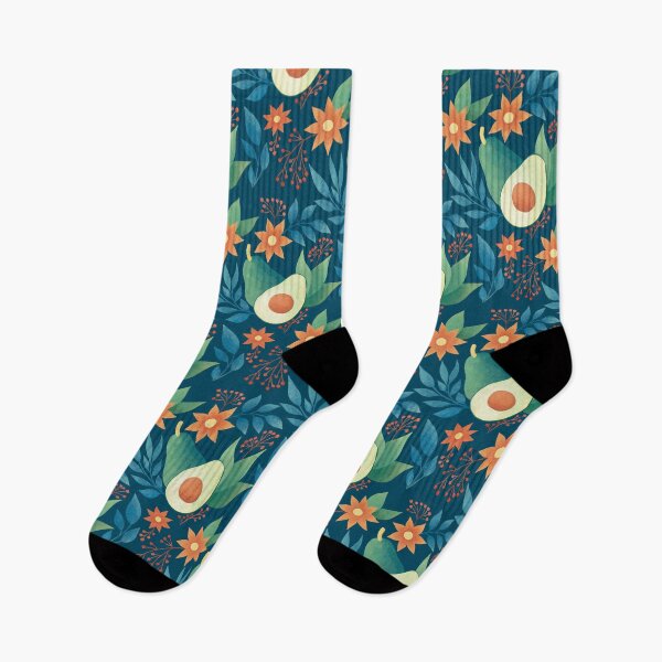 Item preview, Avocado floral pattern designed and sold by AngeMNunez.