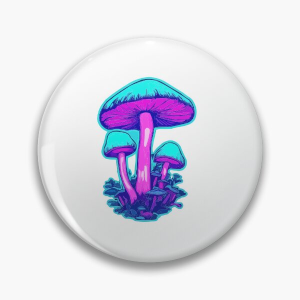 Item preview, Unique Neon Toadstool Stickers designed and sold by VeggiPower.