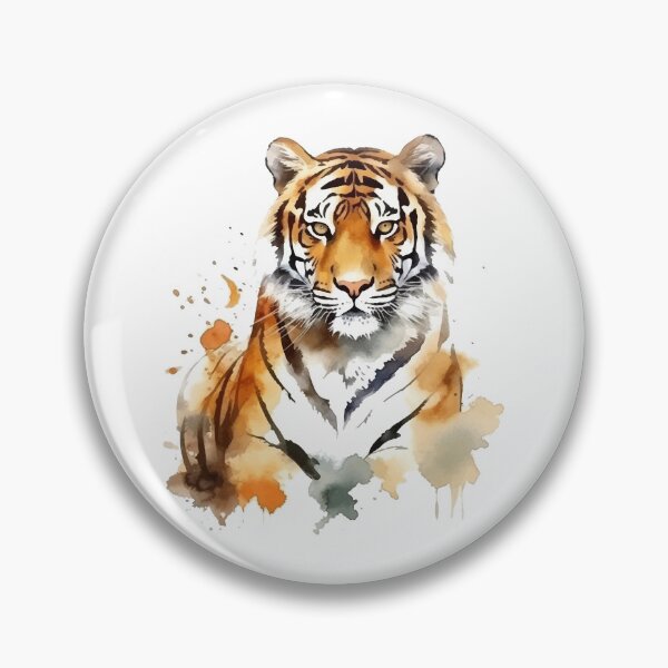 Item preview, Watercolor Tiger Head Colorful Art designed and sold by MeritShop.