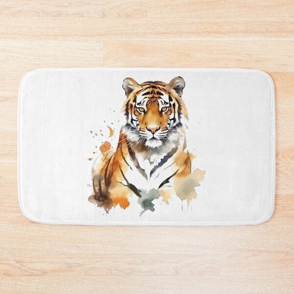 Item preview, Watercolor Tiger Head Colorful Art designed and sold by MeritShop.