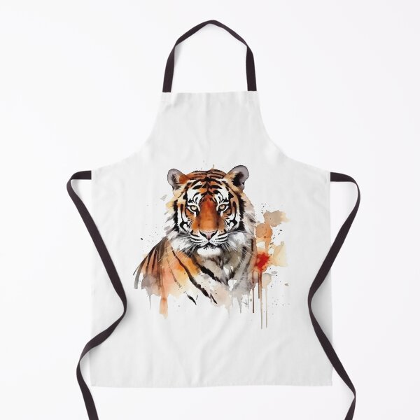 Item preview, Tiger Head Colorful Watercolor Art designed and sold by MeritShop.