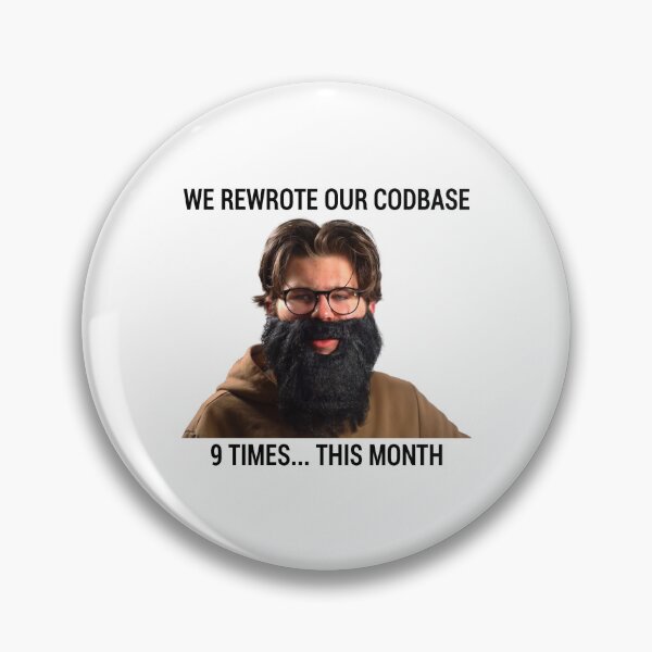 Item preview, JavaScript - We Rewrote Our Codebase 9 Times This Month  designed and sold by posix.