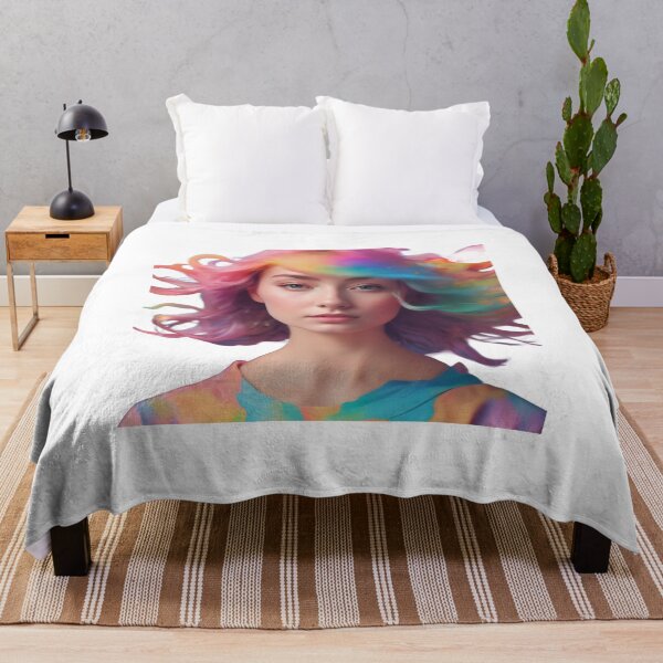 Item preview, portrait of a person with colorful makeup designed and sold by Imagine2024.