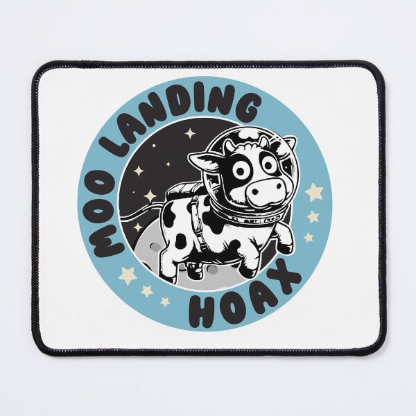Item preview, Moo Landing Hoax, funny moon landing t-shirt designed and sold by TaraGbear.