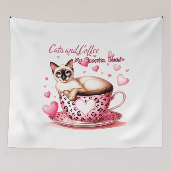 Artikelvorschau, Lustige Katze und Kaffee im schönen Stil entworfen und verkauft von Promoc.