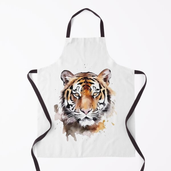 Item preview, Colorful Tiger Head Watercolor Art designed and sold by MeritShop.