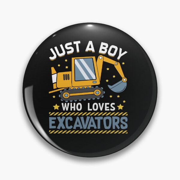 Item preview, Just A Boy Who Loves Excavators Little Boys Toddler Kids designed and sold by Pitchou07.