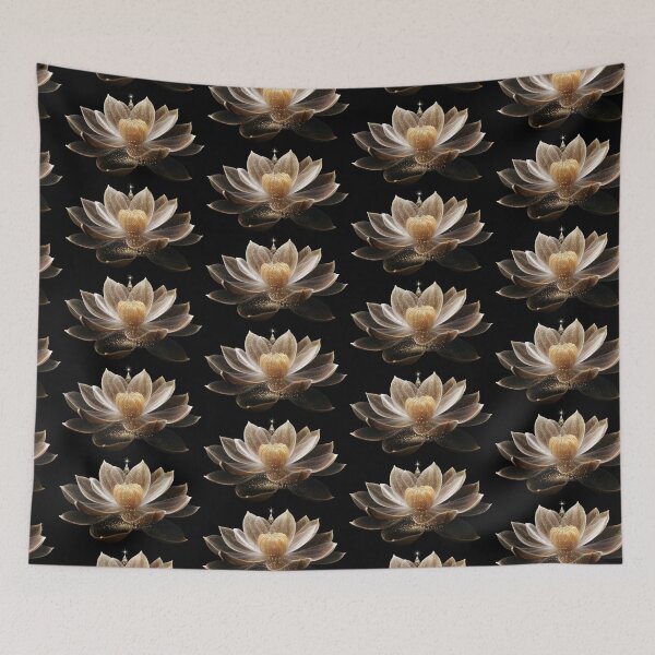 Item preview, Enchanting Petals: Sparkle of the Golden Lotus designed and sold by Delightandarts.