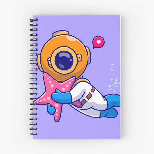 Item preview, Seaside Serenity: Cute Diver with Starfish" designed and sold by hjian8219.
