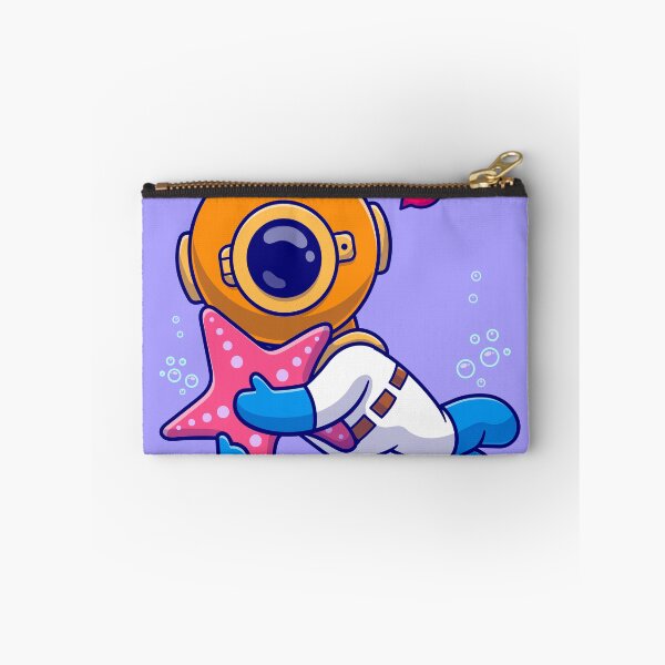 Item preview, Seaside Serenity: Cute Diver with Starfish" designed and sold by hjian8219.