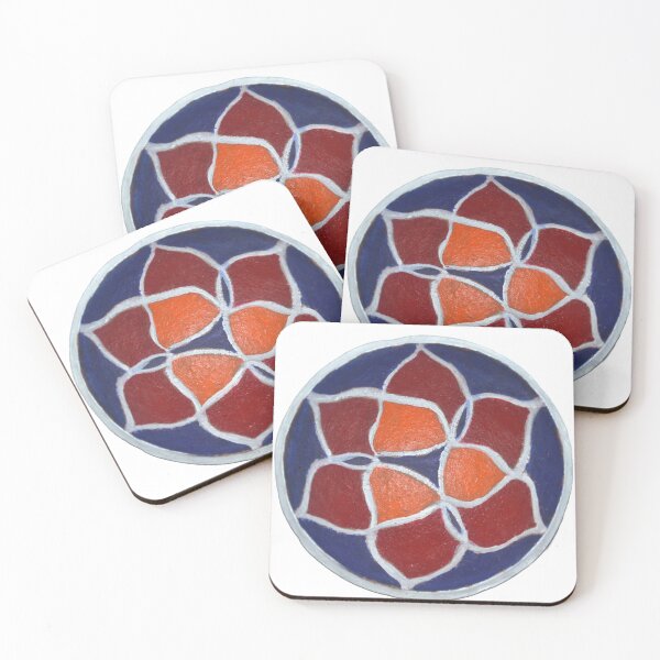 Item preview, Hand-painted/acrylic clay platter/Pottery designed and sold by VeenaNair23.