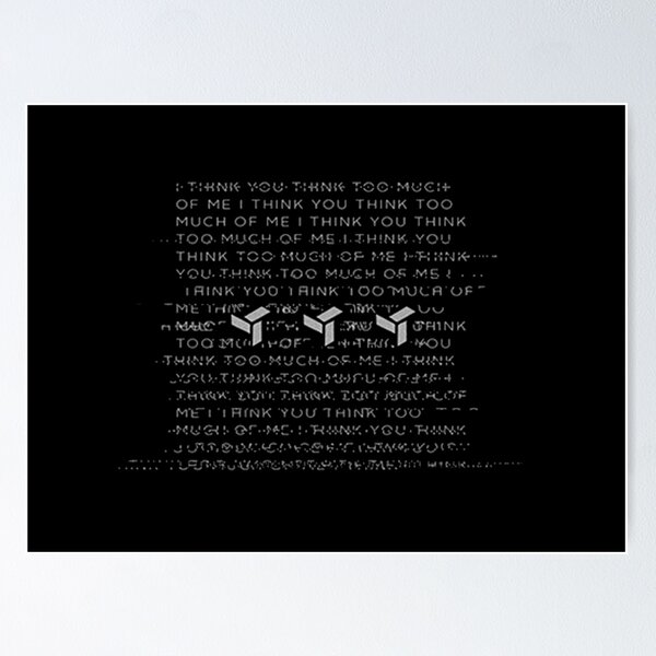 Item preview, EDEN- i think you think too much of me (black) designed and sold by boredadult102.