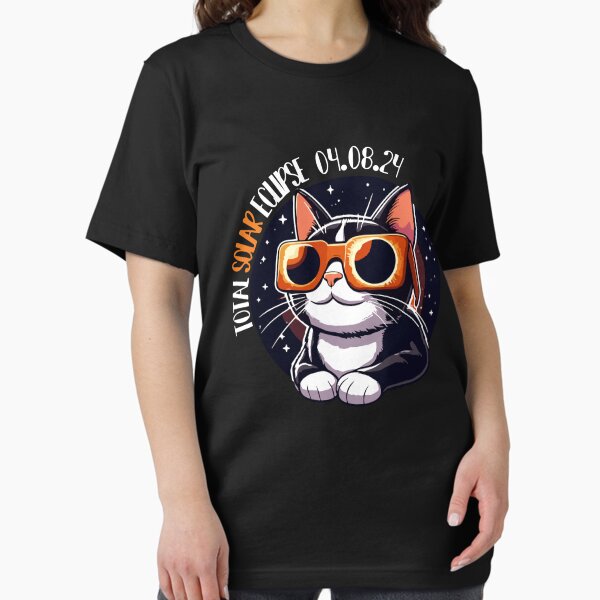Item preview, Total Solar Eclipse 2024 Cat Wearing Solar Eclipse Glasses  designed and sold by Pitchou07.