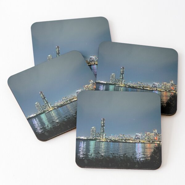 Item preview, Glittery Lo-fi Gangnam City Lights | Seoul South Korea Photography designed and sold by YemmyZImages.