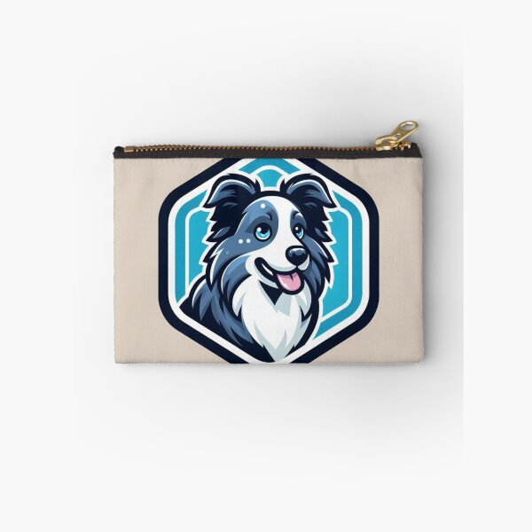 Item preview, Border Collie Blue Merle Herding Dog Cartoon Illustration designed and sold by CoffeeIsATrip.